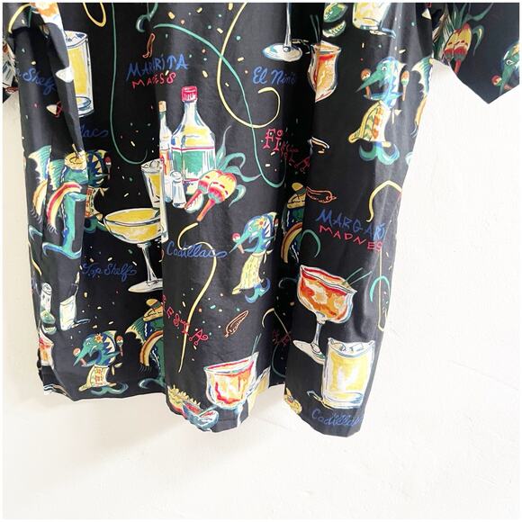 AF/CO Bluewater Men’s Margarita Style Shirt Collared Pocket Jimmy Buffet Vibe XL - Picture 7 of 7